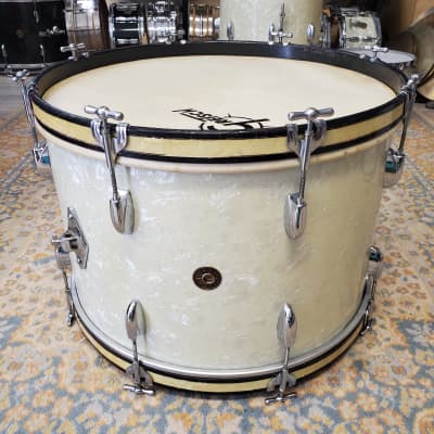 Gretsch Broadkaster 1950s Name Band White Marine Pearl 22-16-13