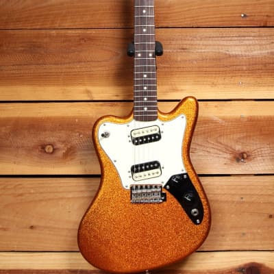 FENDER PAWN SHOP SUPER-SONIC MINT! 2012 Orange Flake Offset Guitar HH 08567 image 3