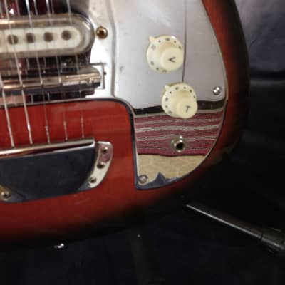 Kawai Vintage Made in Japan Offset Body Electric Guitar 1960s - Red Burst image 2