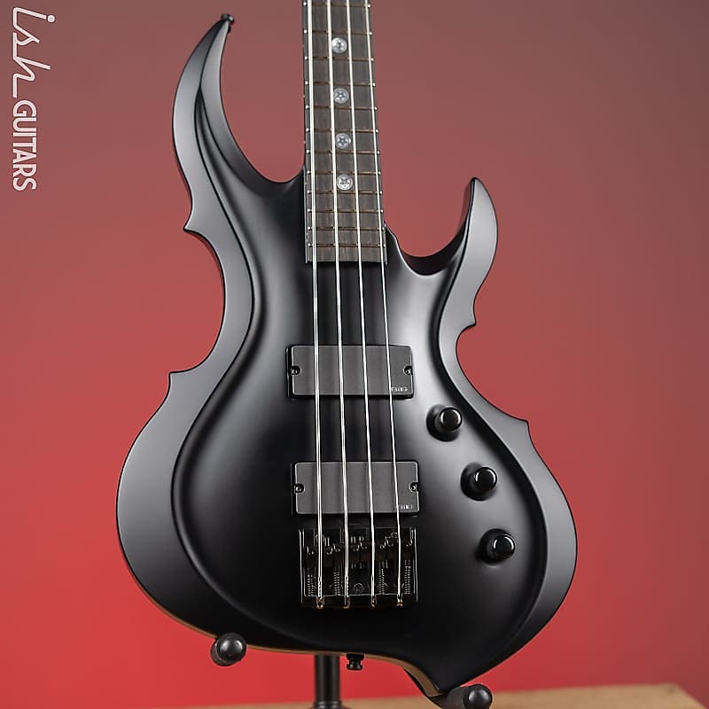 ESP Guitars Tom Araya FRX Signature Bass MIJ Custom Shop Black Satin image 1