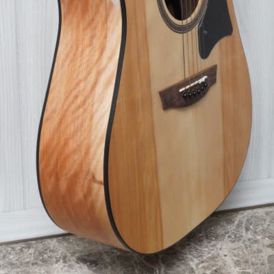 Garrison Flamed Birch Acoustic Guitar Natural - W/Setup & Case image 3