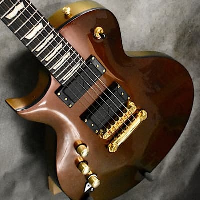 ESP Left Handed LTD EC-1000 2022 Gold Andromeda Lefty Guitar image 3