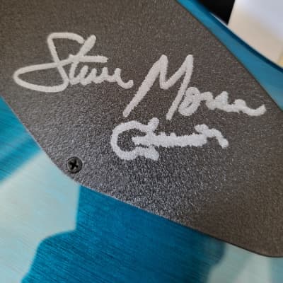 Ernie Ball Music Man Steve Morse signed limited edition 2017,  BFR Tahitian Blue image 11