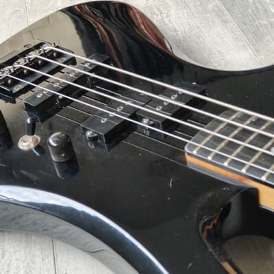 1980's BC Rich Japan NJ Series MB-857 Mockingbird Bass (Black) image 5