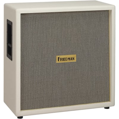 Friedman White Tolex Vintage 4x12 Guitar Speaker Cab image 1