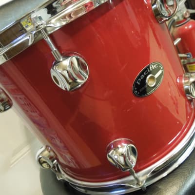 Pacific/DW 10x12 tom drum red red image 13