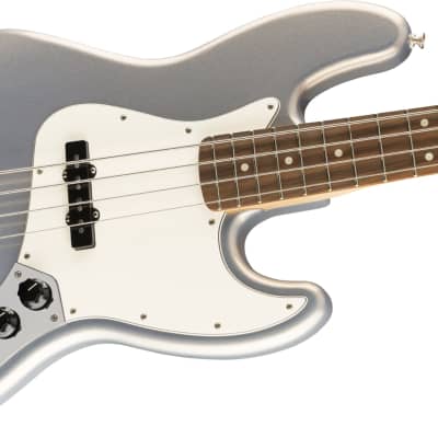 Fender Player Series 4-String Electric Jazz Bass Guitar in Silver Finish image 3