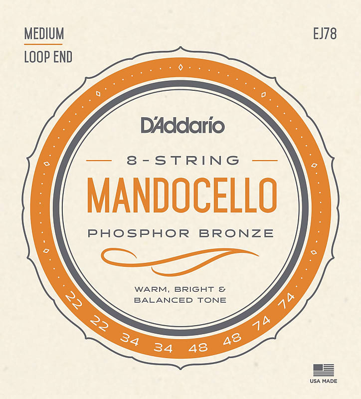 Daddario Mandocello Set EJ78 Mandolin Strings image 1