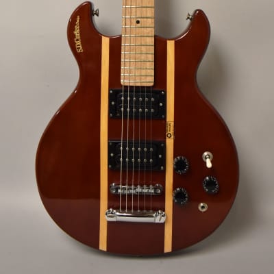 c.1980 Harmony S.D. Curlee Design Solidbody Electric Guitar Natural for sale