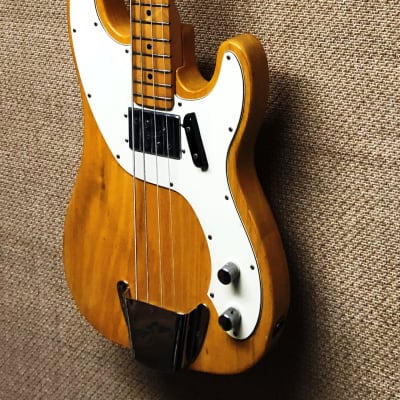 1974 Fender Telecaster Bass Guitar, Ash, Wide Range Humbucker, Maple Neck, Orig Case image 3