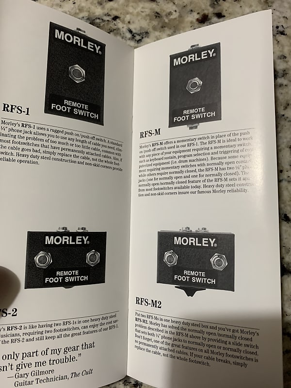 Morley Wah Catalog 80's-90's Zakk Wylde Testament Jason