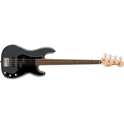 Squier Affinity Series Precision Bass PJ Electric Guitar, Laurel Fingerboard, Charcoal Frost Metallic image 14