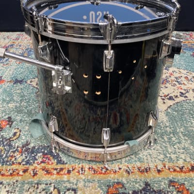 Rogers - 18x16" Big R Floor Tom, Converted to a Bass Drum 1970's - Jet Black image 8