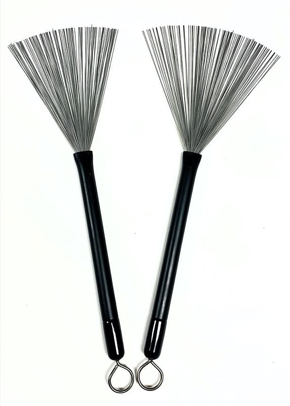 Electric Drum Set 2 Pcs Drum Brush Retractable Steel Wire Stick Brush For Jazz Drum Set For Learner Golden Drum Brushes Jazz