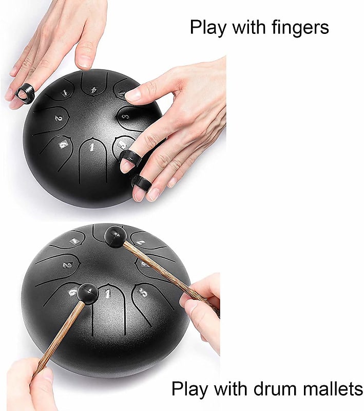 AIHOUSE Professional C-Key Steel Tongue Drum, Panda Drum Upgrade
