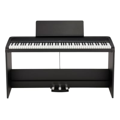 KORG B2SP 88-Key Natural Weighted Hammer Action Digital Piano with Stand and Three-Pedal Unit - Includes Audio/MIDI USB image 1