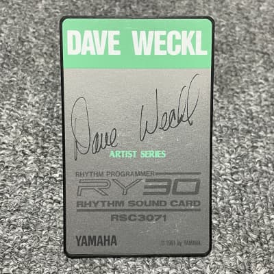 YAMAHA RY30 RSC3071 Dave Weckl Rhythm Sound Card