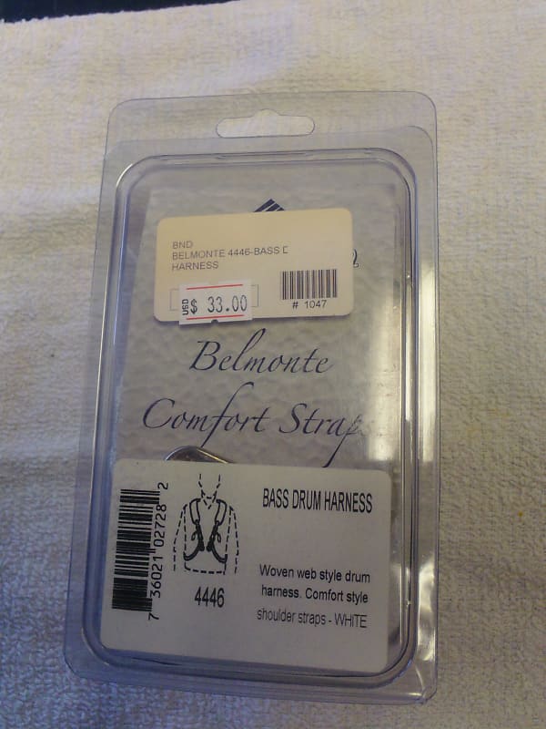 Belmonte 4446 Bass Drum Harness bed White Reverb