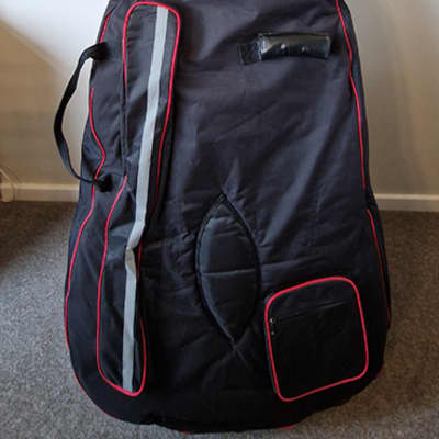 Upright Bass 3/4 Size, Hercules Stand, Hidersine Gig Bag, BassBall Mic Holder image 21