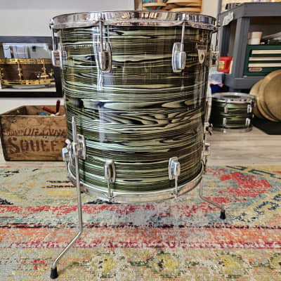 Ludwig Standard 16x16" 3-ply Floor Tom in Avocado Strata 1971 image 10