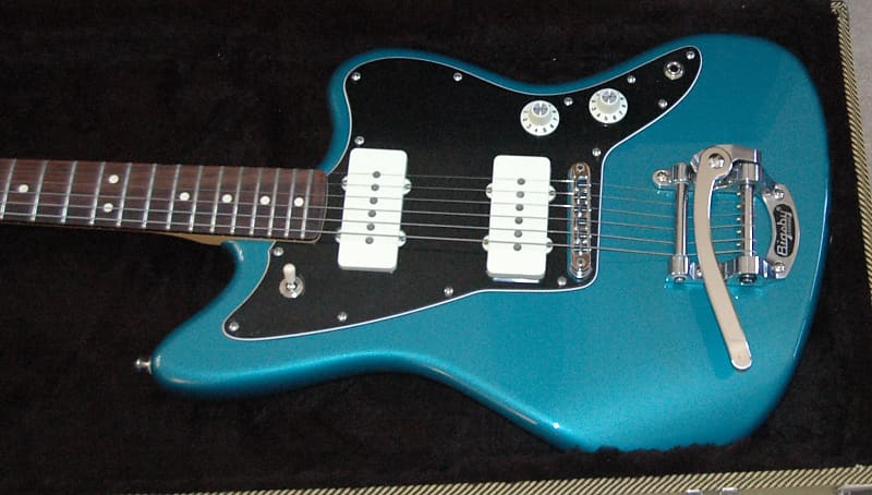 2016 Fender Jazzmaster American USA Limited Edition Ocean Turquoise with Bigsby image 1