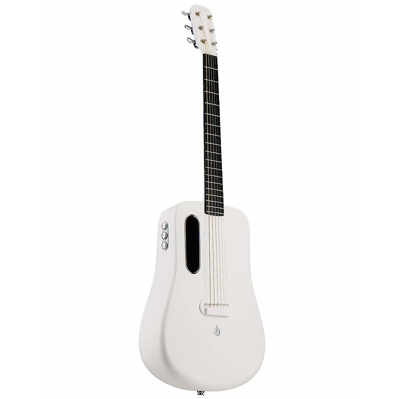 Lava Me 2 Air Sonic Freeboost High Quality Carbon Fiber Ballad Travel White Acoustic Guitar image 1