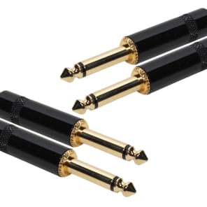 SuperFlex GOLD SFP-215QQ Patch Cable, Dual 1/4in TS to 1/4in TS - 15' image 2