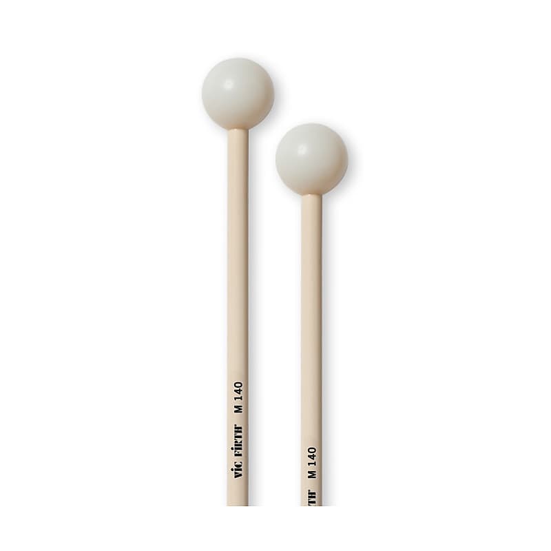 Vic Firth M140 Orchestral Series Medium Nylon Bell Mallets with Rattan Handles image 1