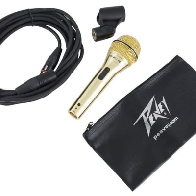 Peavey Pvi 2 Microphone with XLR to XLR Cable - Gold image 2