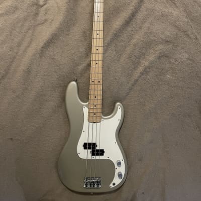 Fender American Series Precision Bass with Maple Fretboard 2004 - 2006 - Chrome Silver image 1
