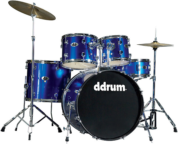 ddrum D2PB 5pc Drum Set with Cymbals and Hardware (10x8/12x9/16x14/22x18/5.5x14") image 1