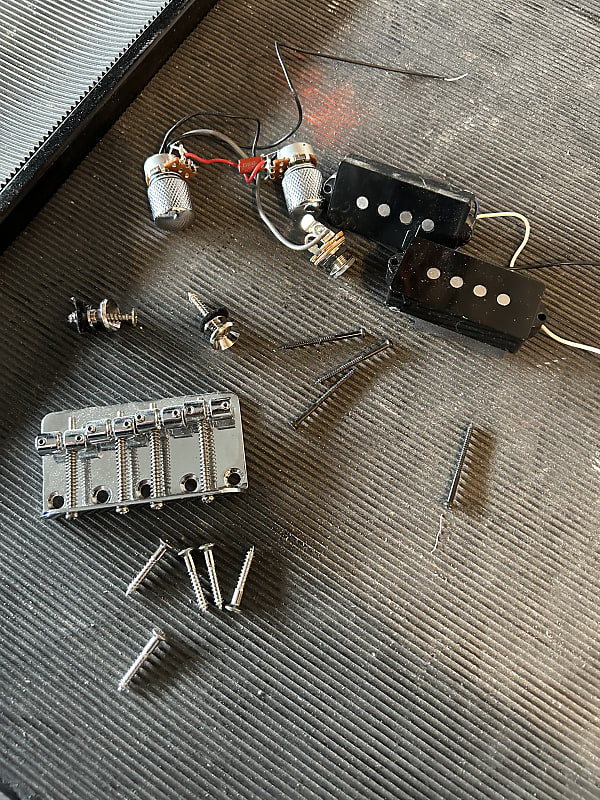 Squier P bass wiring, pickups and bridge Reverb