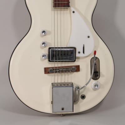 1965 Supro Holiday Res-O-Glass White Finish Vintage Electric Guitar image 2