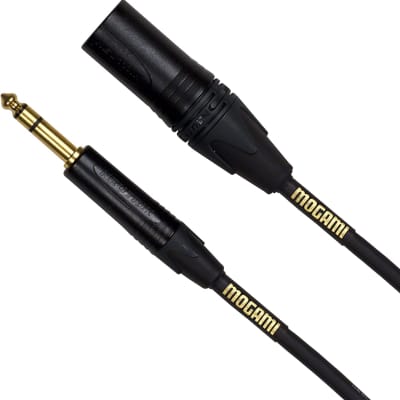 Mogami Gold-TRSXLRM-6 TRS to XLR Male - 6' image 1
