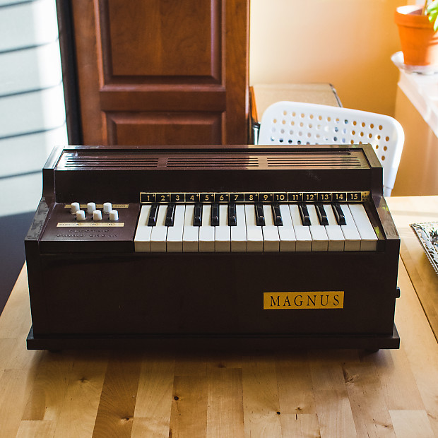 1960 s Magnus Chord Organ Model 300 Brown
