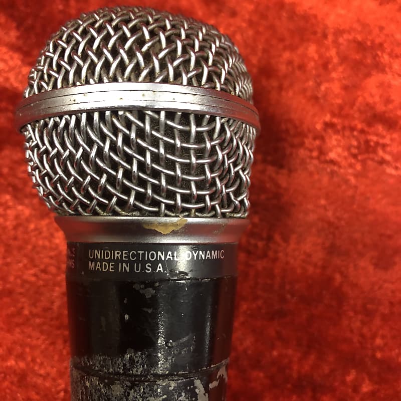 Vintage Shure SM58 USA Unidirectional Dynamic Dual Impedance
