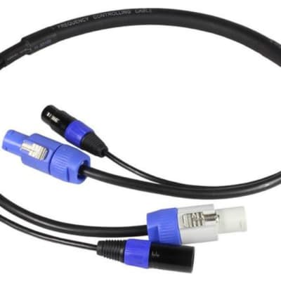Blizzard DMXPC-10 10' PowerCON and 3-pin DMX Combo Cable image 1