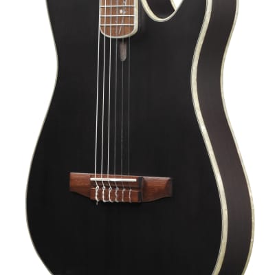 Ibanez TOD10N-TKF Signature Guitar Tim Henson Nylon String Transparent Black Flat image 5