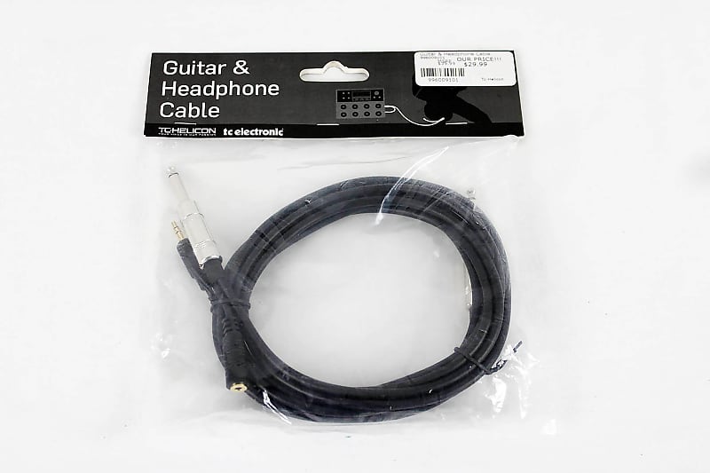 TC Helicon Guitar & Headphone Cable Black Reverb