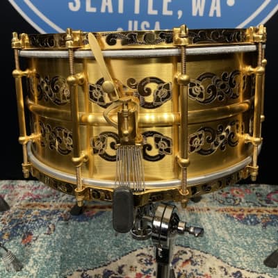 Ludwig - 14x7" Ludwig 100th Anniversary, Gold Triumphal Reissue, Snare Drum 2009 MINT!! image 7