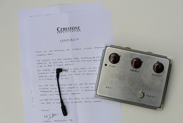 Ceriatone Centura Professional Overdrive guts in a 1:1 Klon Ceriatone Centura Professional Overdrive guts in a 1:1 Klon