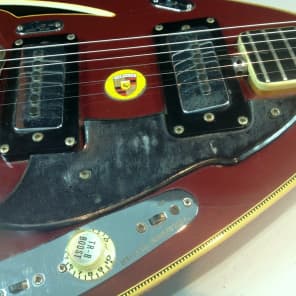 RARE 1968 Vox Starstream Guitar 6-String CHERRY Finish VINTAGE!!! image 14