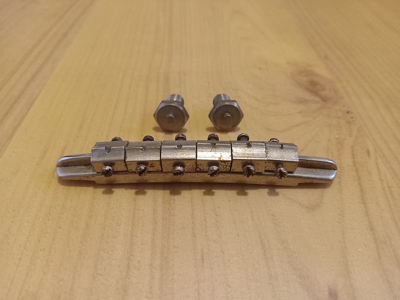 Vintage 1960's Hagstrom Electric Guitar Bridge w/ Studs! Reverb