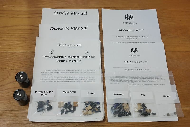 Yamaha CR-600 restoration kit filter capacitor repair rebuild fix  			