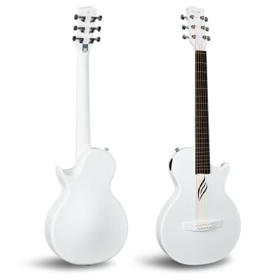 Enya NOVA GO White Acoustic Guitar "Moonlight" image 3