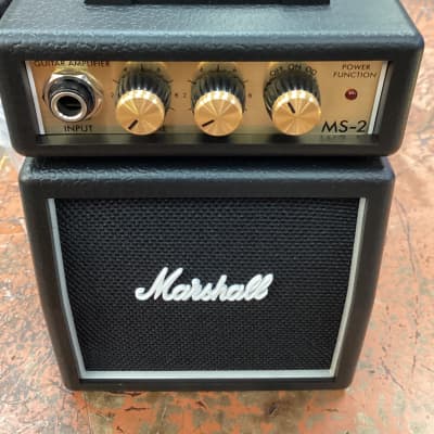 Marshall Micro Stack MS-2 1-Watt 1x2" Battery-Powered Guitar Combo 2012 - Present - Black