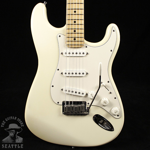 海外最新 Fender White Olympic 1989 Stratocaster Standard American ギター