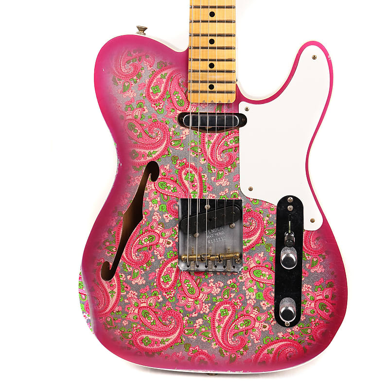 Fender Custom Shop Limited Edition Double Esquire Thinline Custom Relic Aged Pink Paisley image 1