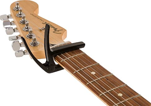 Genuine Fender Laurel Clip-on Lightweight Aluminum Electric Guitar Capo, Black image 1