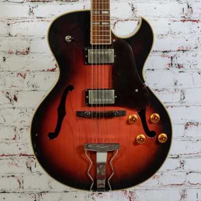 Aria Vintage 1976 Model 2302 Hollowbody Electric Guitar, Sunburst w/ Case x0976 (USED) for sale